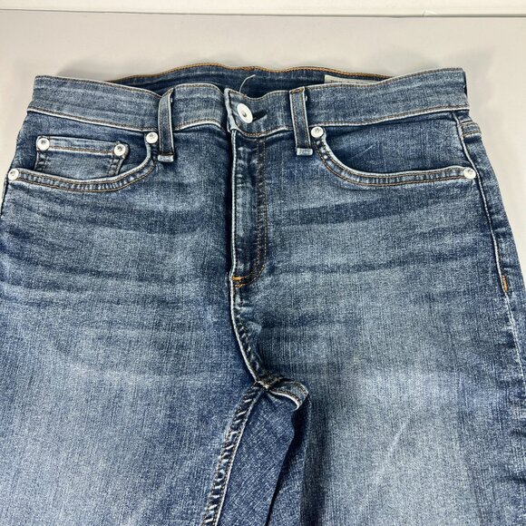 Rag & Bone Jeans Women's Measured 29x29 Cate Mid Rise Skinny Blue Denim Tag 28 - Picture 2 of 16